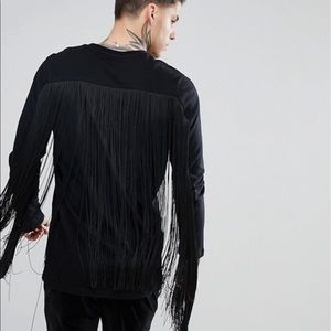 Long Sleeve shirt with fringe